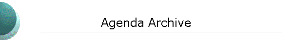Agenda Archive